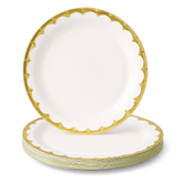 Elegant White 10" Round Paper Plates